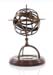 AK023 Brass Armillary With Compass On Wood Base 